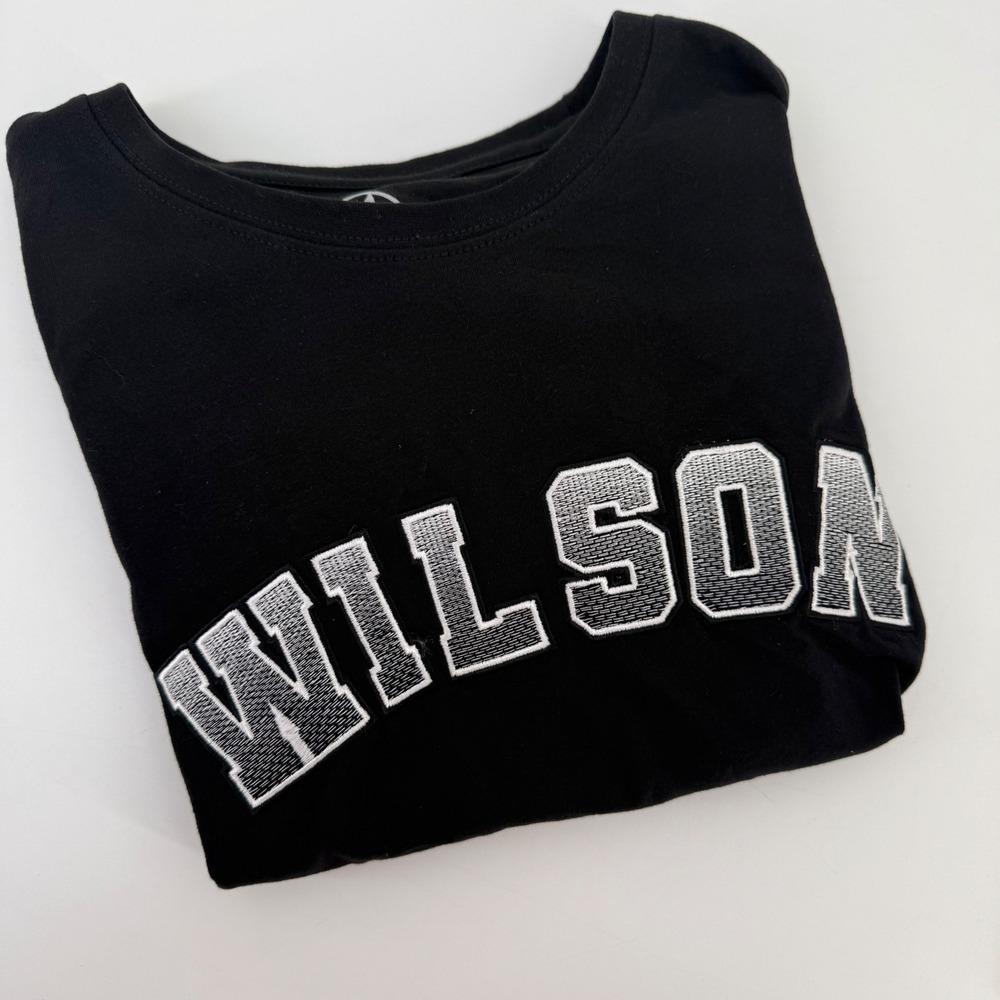 FISLL Black Wilson 22‎ Athletic T Shirt M Womens Short Sleeve Tee